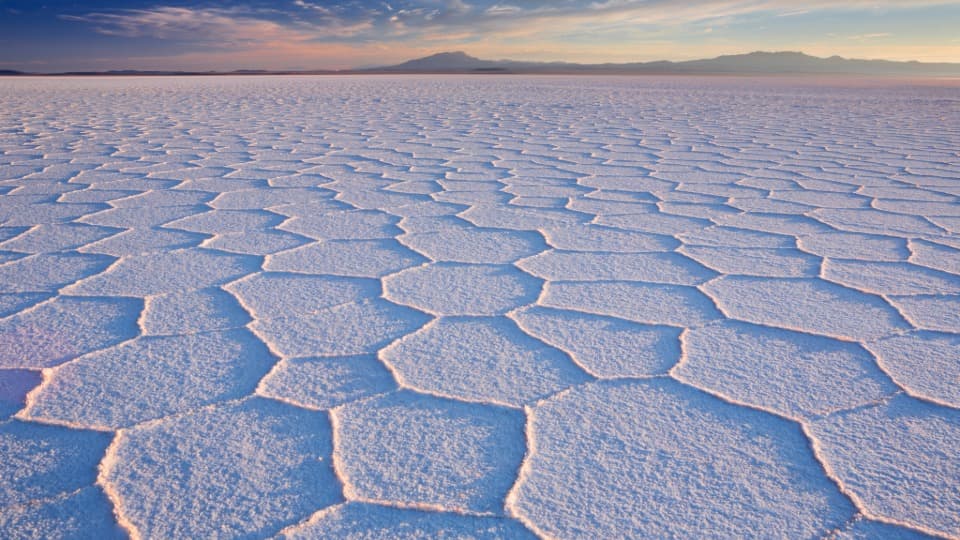 The Uyuni Salt Flats, one of Bolivia's unique attractions
