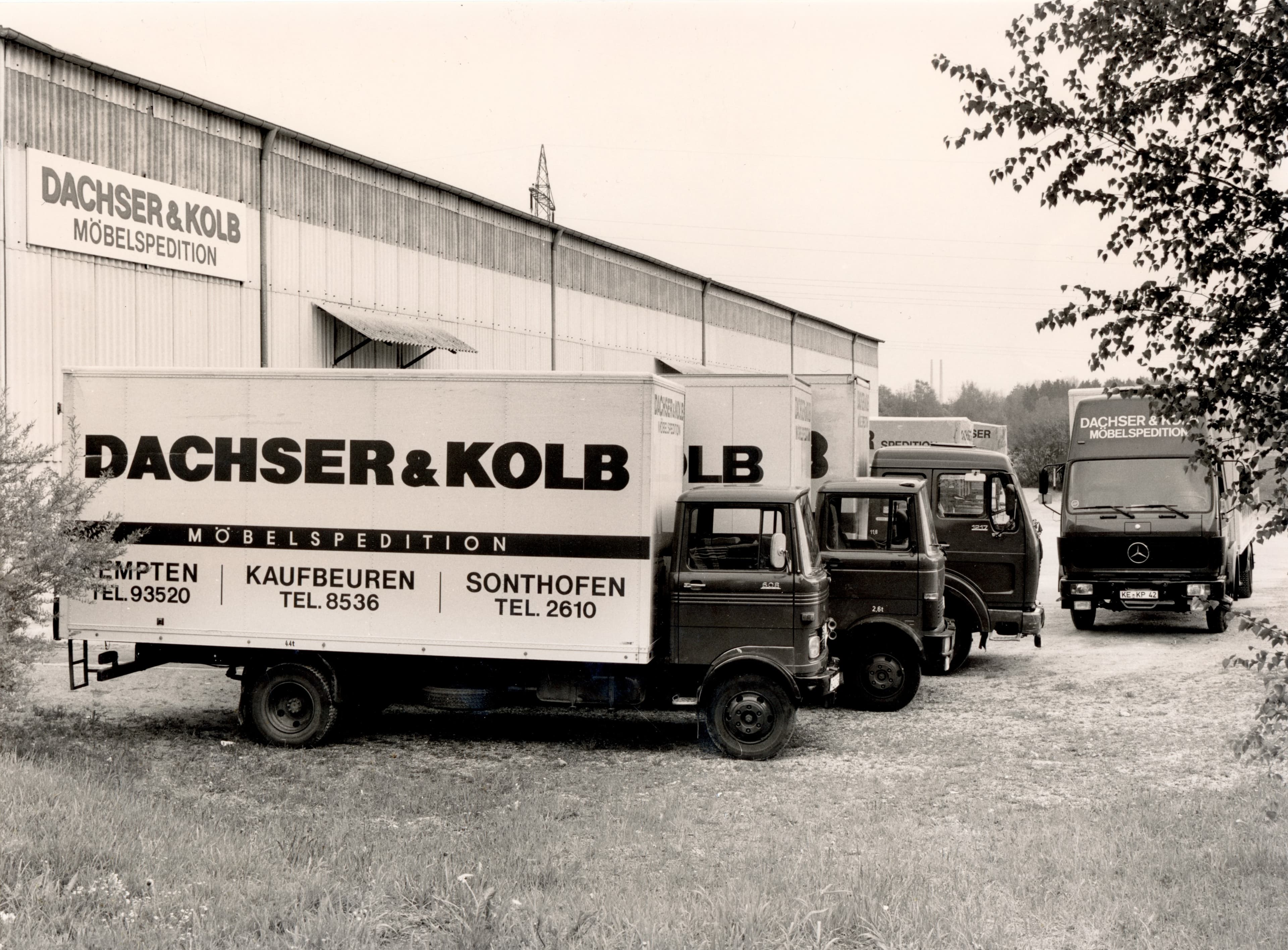 Historic truck fleet of DACHSER & KOLB – a glimpse into the company’s history.