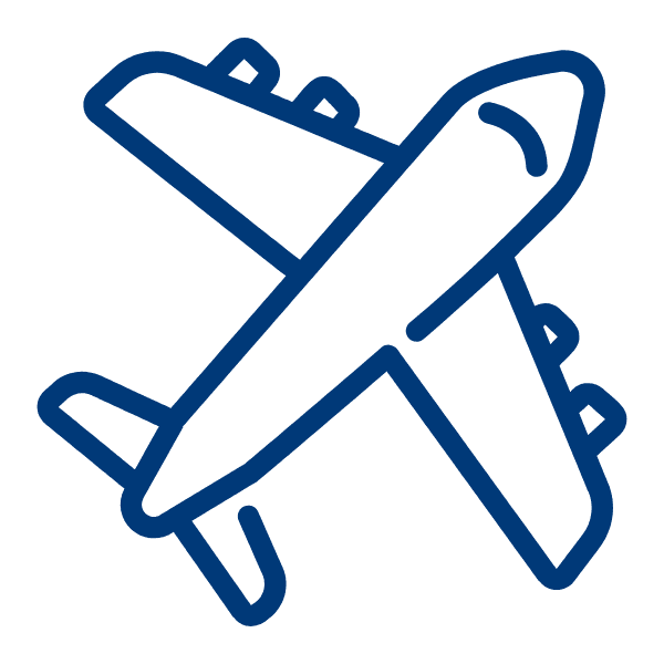 Airplane icon - air travel