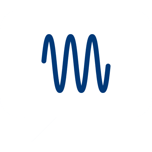 Icon of a speech bubble with waveform – symbol for avoiding negative comments about the apartment