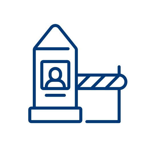 Icon Zollabfertigung – Symbol für Unterstützung bei der Erledigung von Zollformalitäten