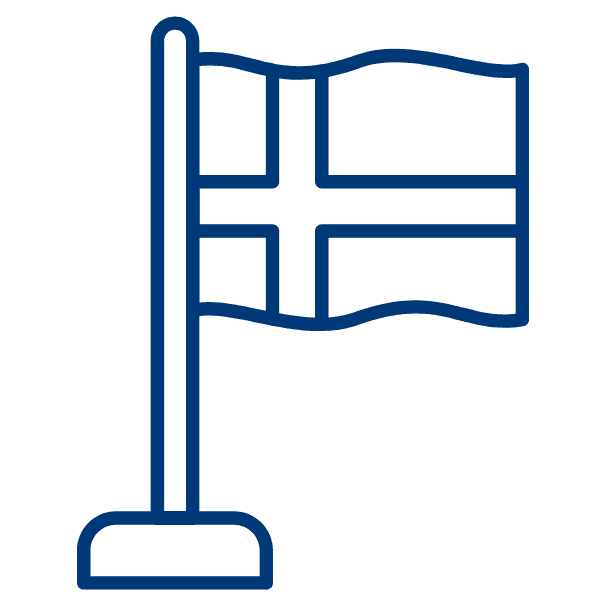 Visum Norwegen: Nordische Staatsbürger (Flaggensymbol)