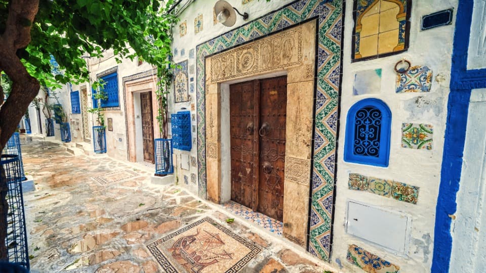 Culture in Tunisia - A street in a historic town in Tunisia