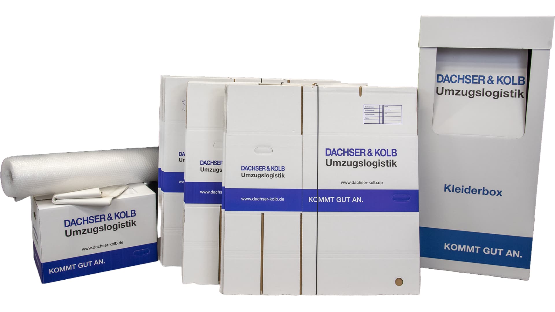 Clothes boxes from DACHSER & KOLB for a wrinkle-free move