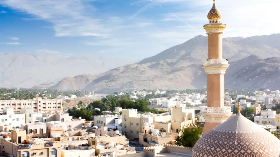Areal view of Maskat - economics in Oman