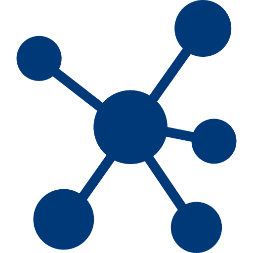 Netzwerk-Icon für ein zuverlässiges Partnernetzwerk