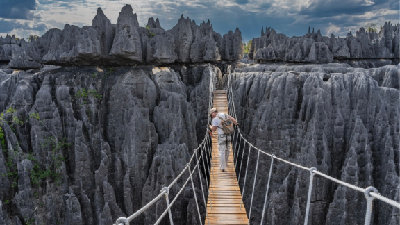 Emigrate to Madagascar: Security – Arial view of the Tsingys