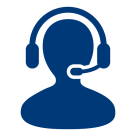 Person mit Headset als Symbol für individuelle Beratung