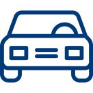 Icon car – symbol for restricted transport of vehicles