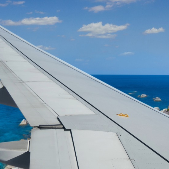 Blick aus dem Flugzeugfenster auf Thailands Küste – Symbolbild für Einreisebestimmungen und Zoll beim Thailand-Umzug.