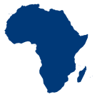 Symbol einer Afrikakarte – Kontinent Afrika